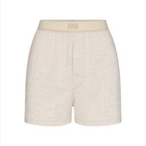 Skims Boyfriend Loose Boxer Heather Oatmeal Size Small